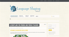 Desktop Screenshot of languageshaping.com