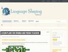 Tablet Screenshot of languageshaping.com